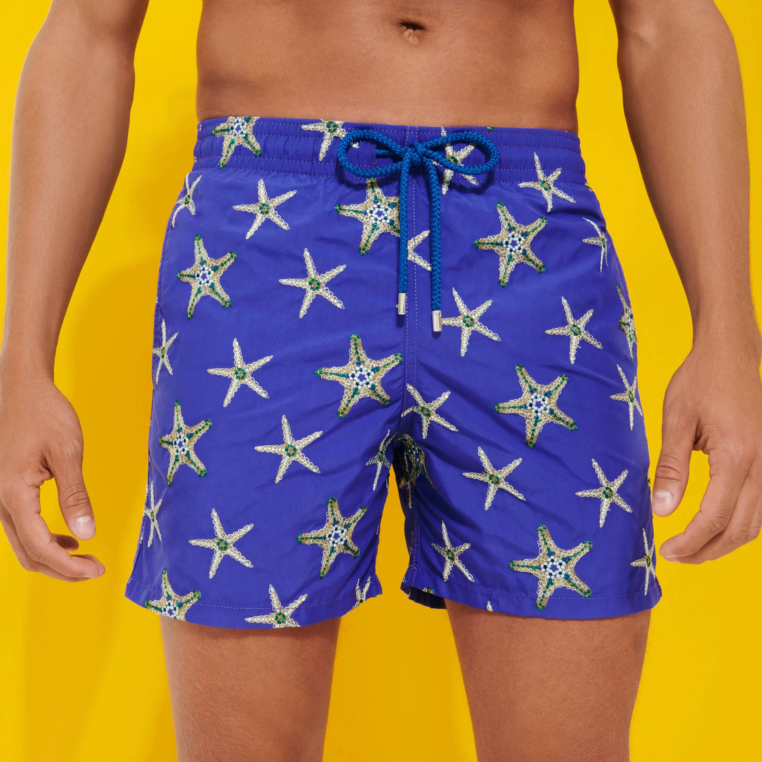 Vilebrequin Men Swim Trunks Embroidered Starfish Dance - Limited Edition*Men The Embroidered