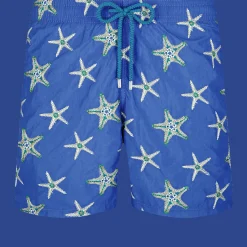 Vilebrequin Men Swim Trunks Embroidered Starfish Dance - Limited Edition*Men The Embroidered