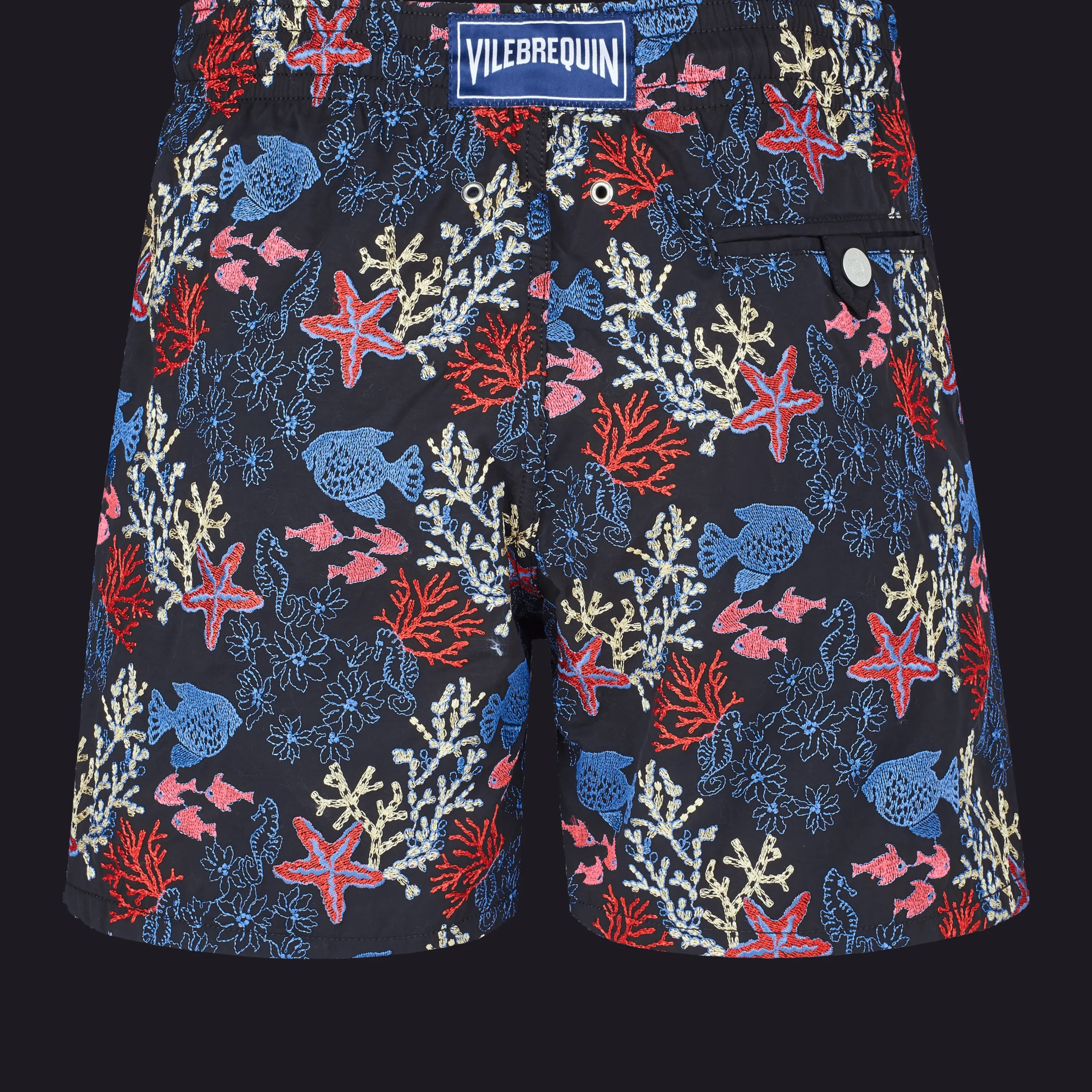 Vilebrequin Men Swim Trunks Embroidered Fond Marins - Limited Edition*Men The Embroidered
