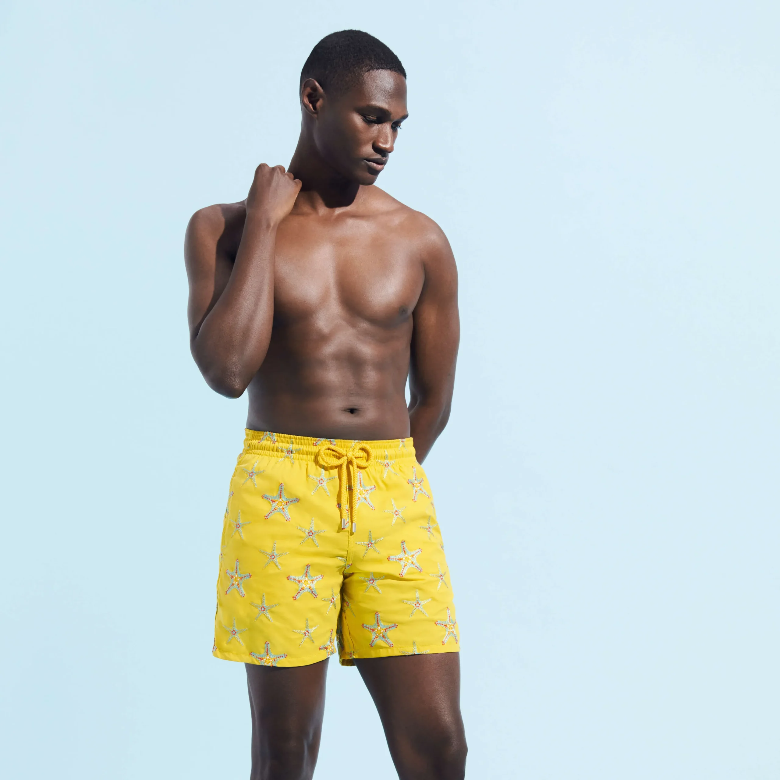 Vilebrequin Men Swim Trunks Embroidered Starfish Dance - Limited Edition*Men The Embroidered