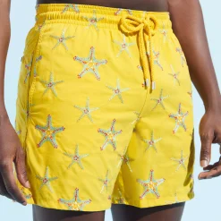 Vilebrequin Men Swim Trunks Embroidered Starfish Dance - Limited Edition*Men The Embroidered