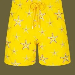 Vilebrequin Men Swim Trunks Embroidered Starfish Dance - Limited Edition*Men The Embroidered