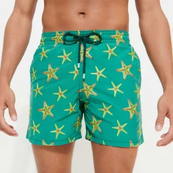 Vilebrequin Men Swim Trunks Embroidered Starfish Dance - Limited Edition*Men The Embroidered