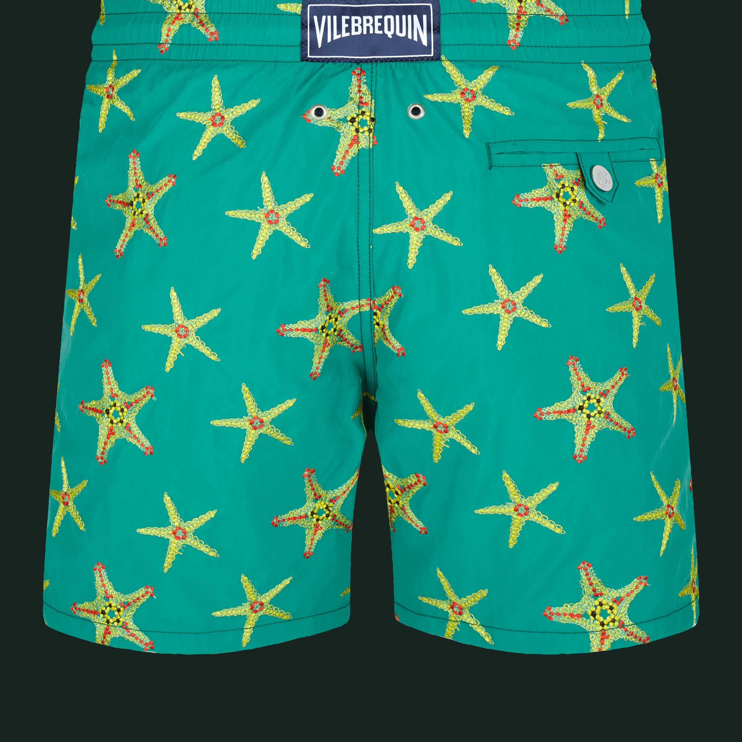 Vilebrequin Men Swim Trunks Embroidered Starfish Dance - Limited Edition*Men The Embroidered