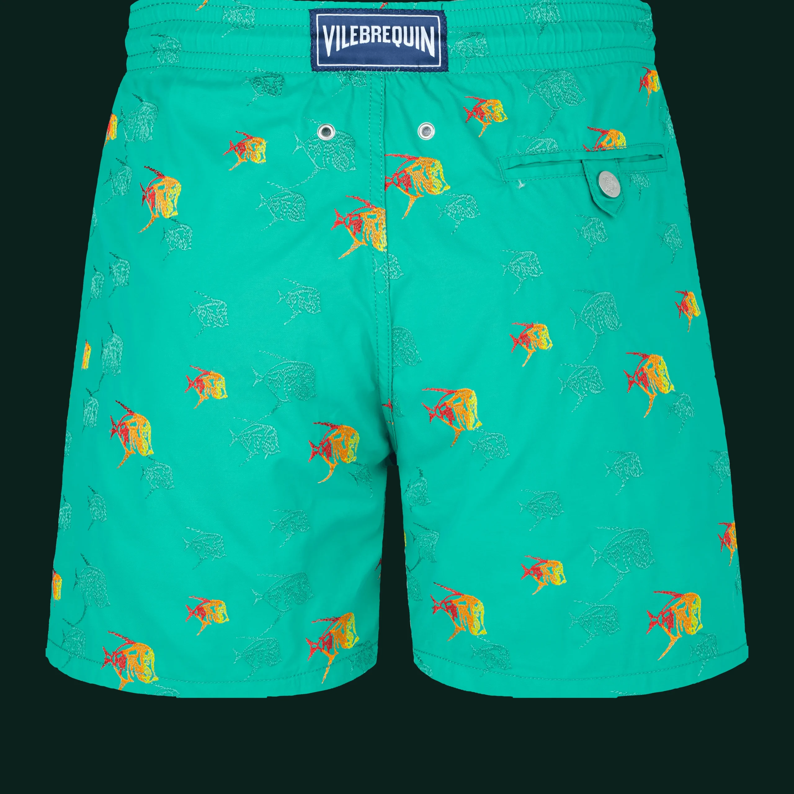 Vilebrequin Men Swim Trunks Embroidered Piranhas - Limited Edition*Men The Embroidered