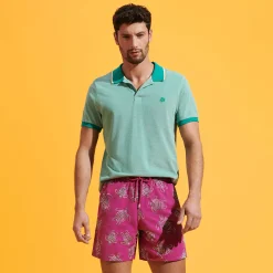 Vilebrequin Men Swim Trunks Embroidered Vbq Turtles - Limited Edition*Men The Embroidered