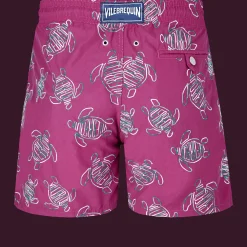 Vilebrequin Men Swim Trunks Embroidered Vbq Turtles - Limited Edition*Men The Embroidered