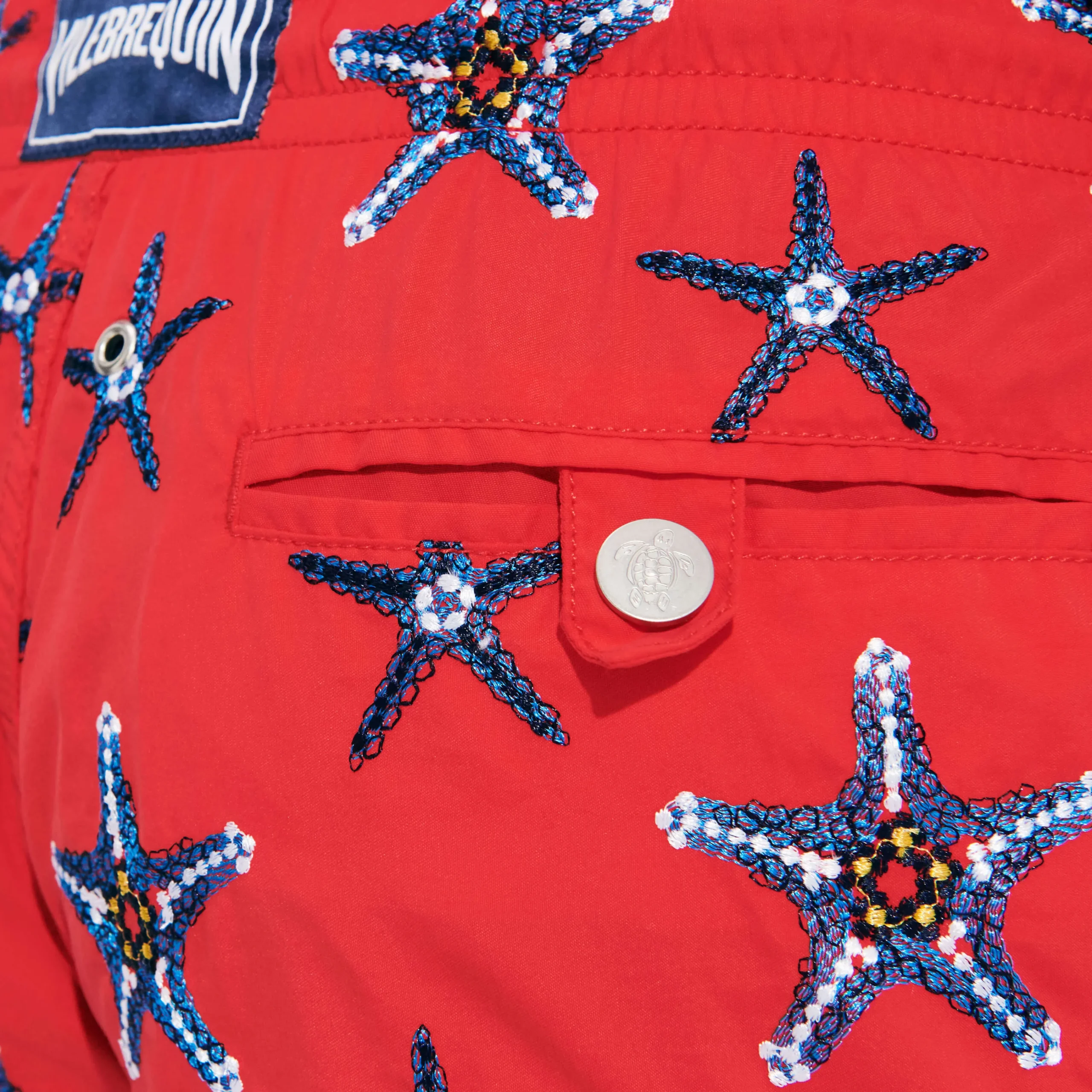 Vilebrequin Men Swim Trunks Embroidered Starfish Dance - Limited Edition*Men The Embroidered