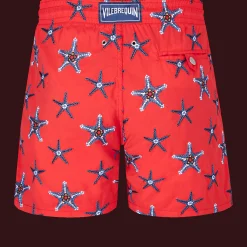 Vilebrequin Men Swim Trunks Embroidered Starfish Dance - Limited Edition*Men The Embroidered