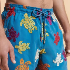 Vilebrequin Men Swim Trunks Embroidered Ronde Tortues Multicolores - Limited Edition*Men The Embroidered