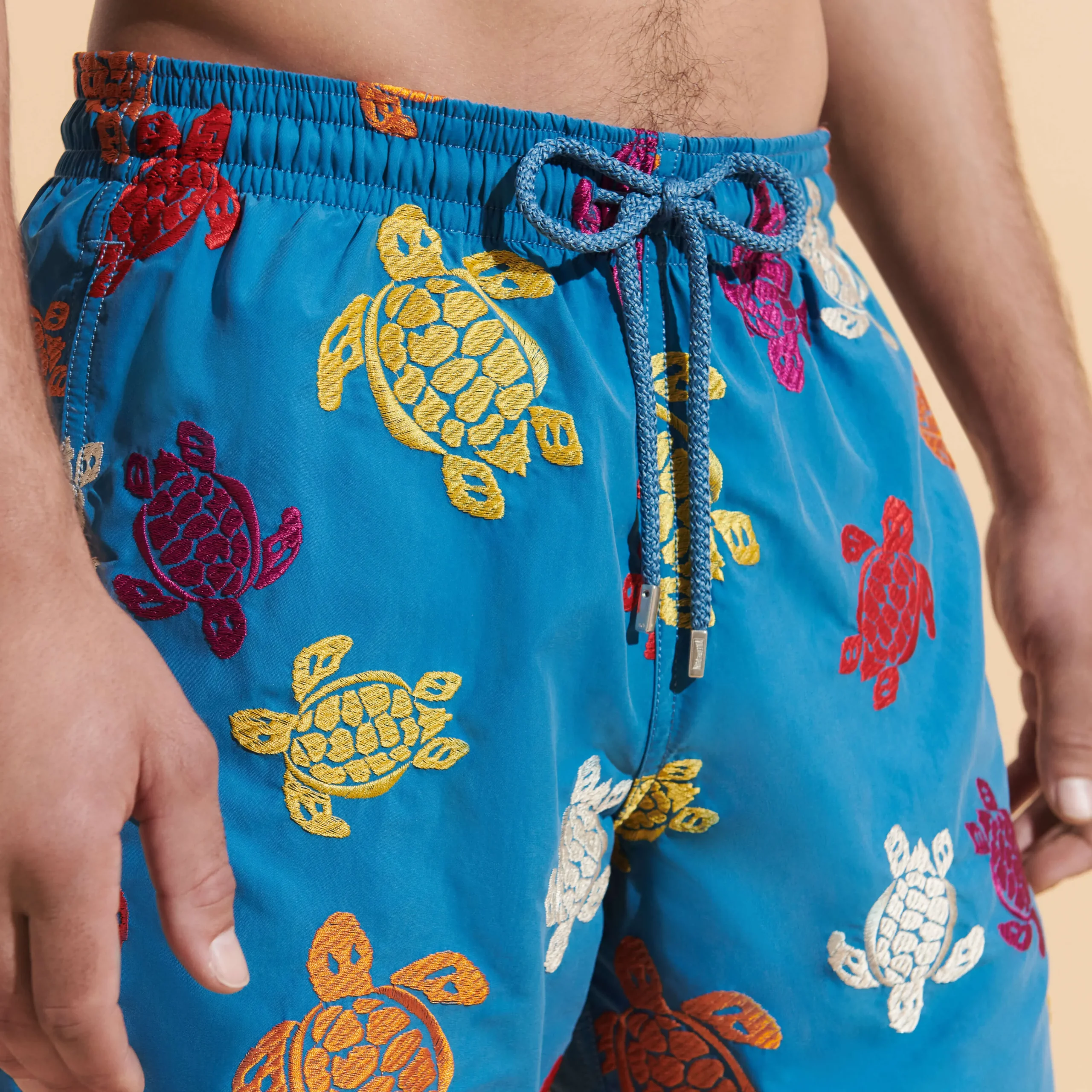 Vilebrequin Men Swim Trunks Embroidered Ronde Tortues Multicolores - Limited Edition*Men The Embroidered