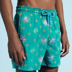 Vilebrequin Men Swim Trunks Embroidered Sud - Limited Edition*Men The Embroidered