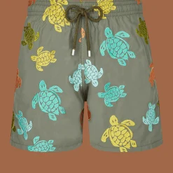 Vilebrequin Men Swim Trunks Embroidered Ronde Tortues Multicolores - Limited Edition*Men The Embroidered