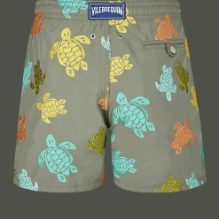 Vilebrequin Men Swim Trunks Embroidered Ronde Tortues Multicolores - Limited Edition*Men The Embroidered