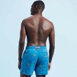 Vilebrequin Men Swim Trunks Embroidered Starfish Dance - Limited Edition*Men The Embroidered