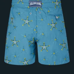 Vilebrequin Men Swim Trunks Embroidered Starfish Dance - Limited Edition*Men The Embroidered