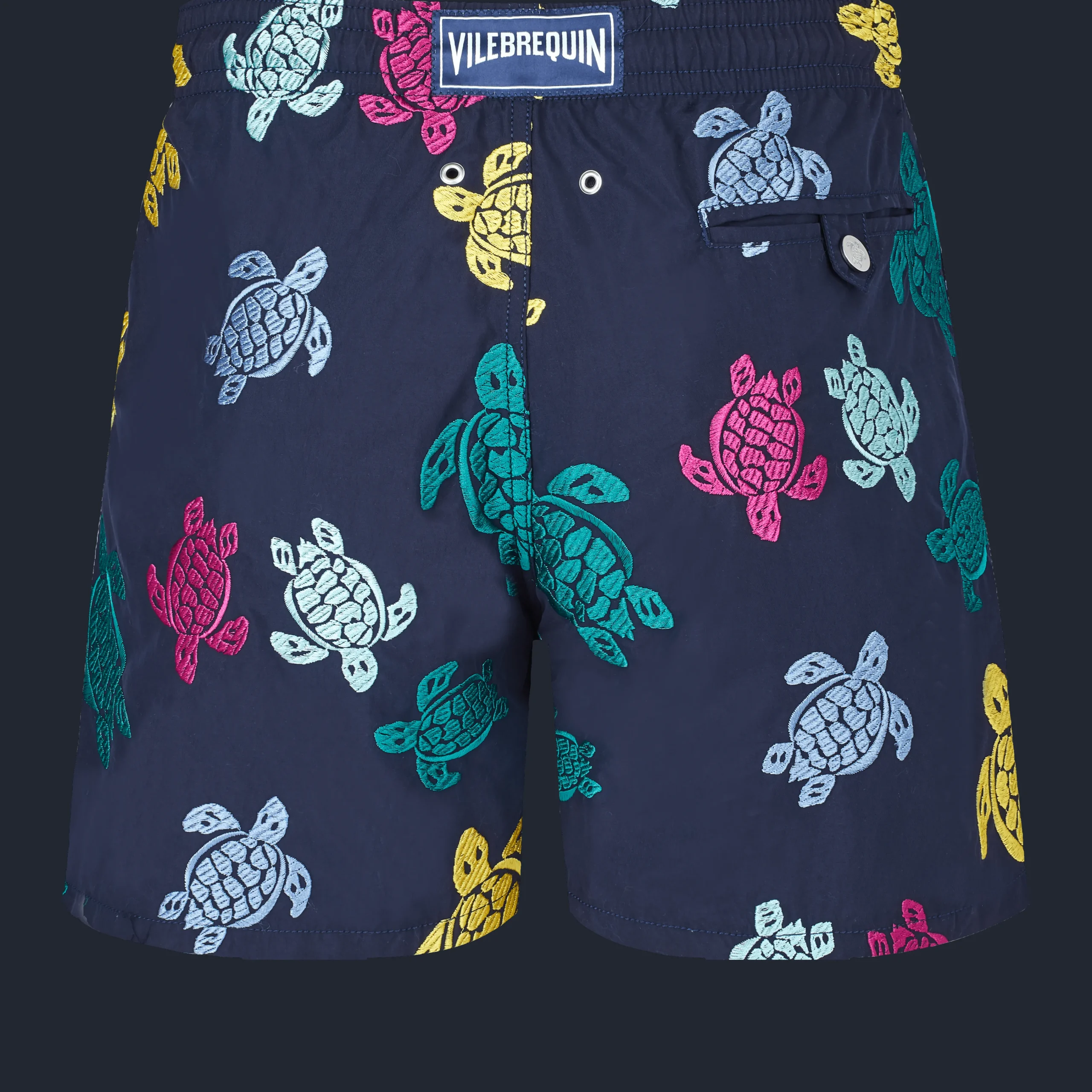 Vilebrequin Men Swim Trunks Embroidered Ronde Tortues Multicolores - Limited Edition*Men The Embroidered