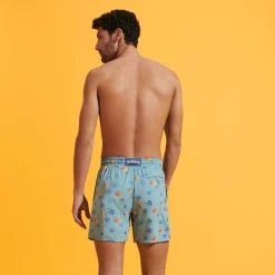 Vilebrequin Men Swim Trunks Embroidered Piranhas - Limited Edition*Men The Embroidered