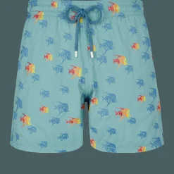 Vilebrequin Men Swim Trunks Embroidered Piranhas - Limited Edition*Men The Embroidered