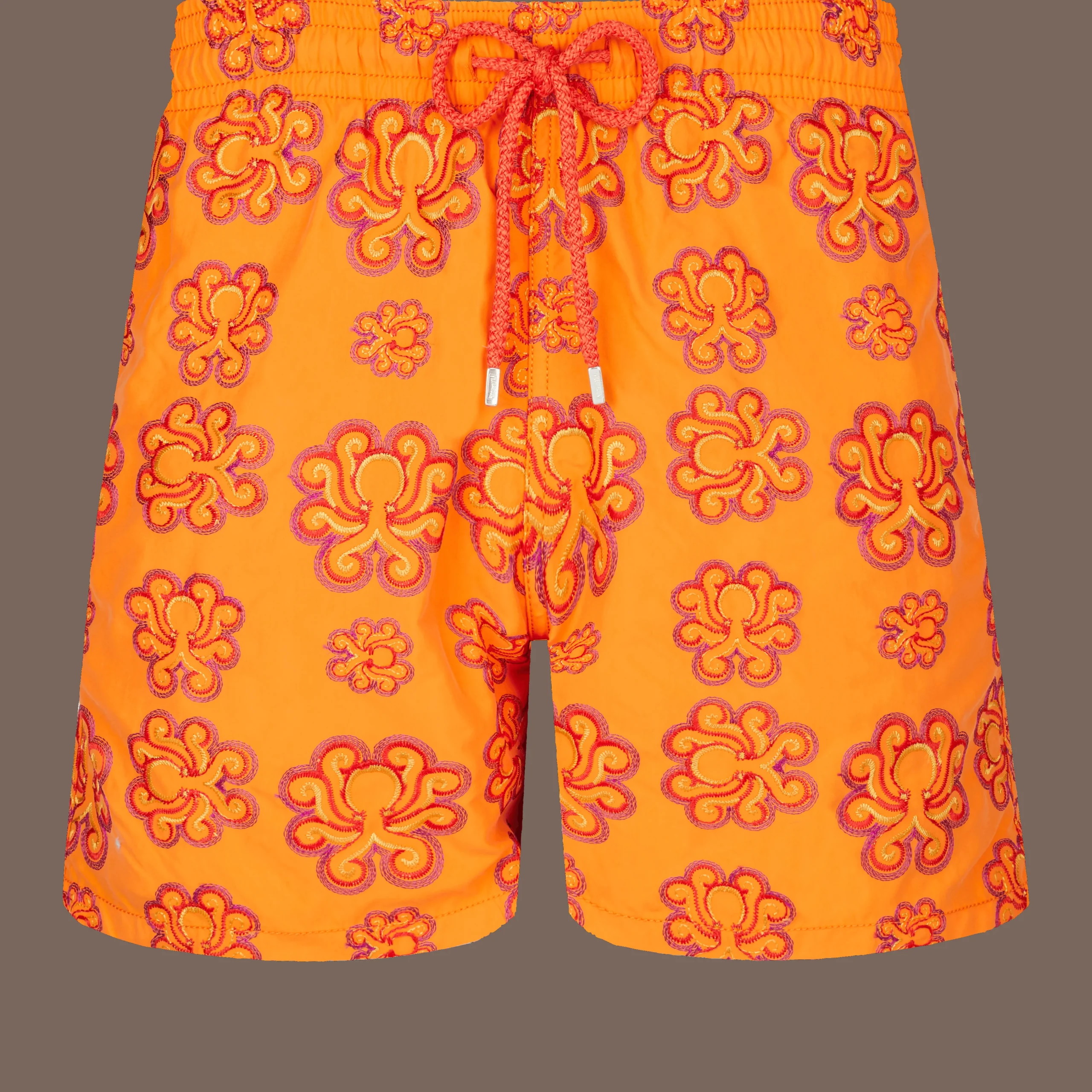 Vilebrequin Men Swim Trunks Embroidered Poulpes Neon - Limited Edition*Men The Embroidered