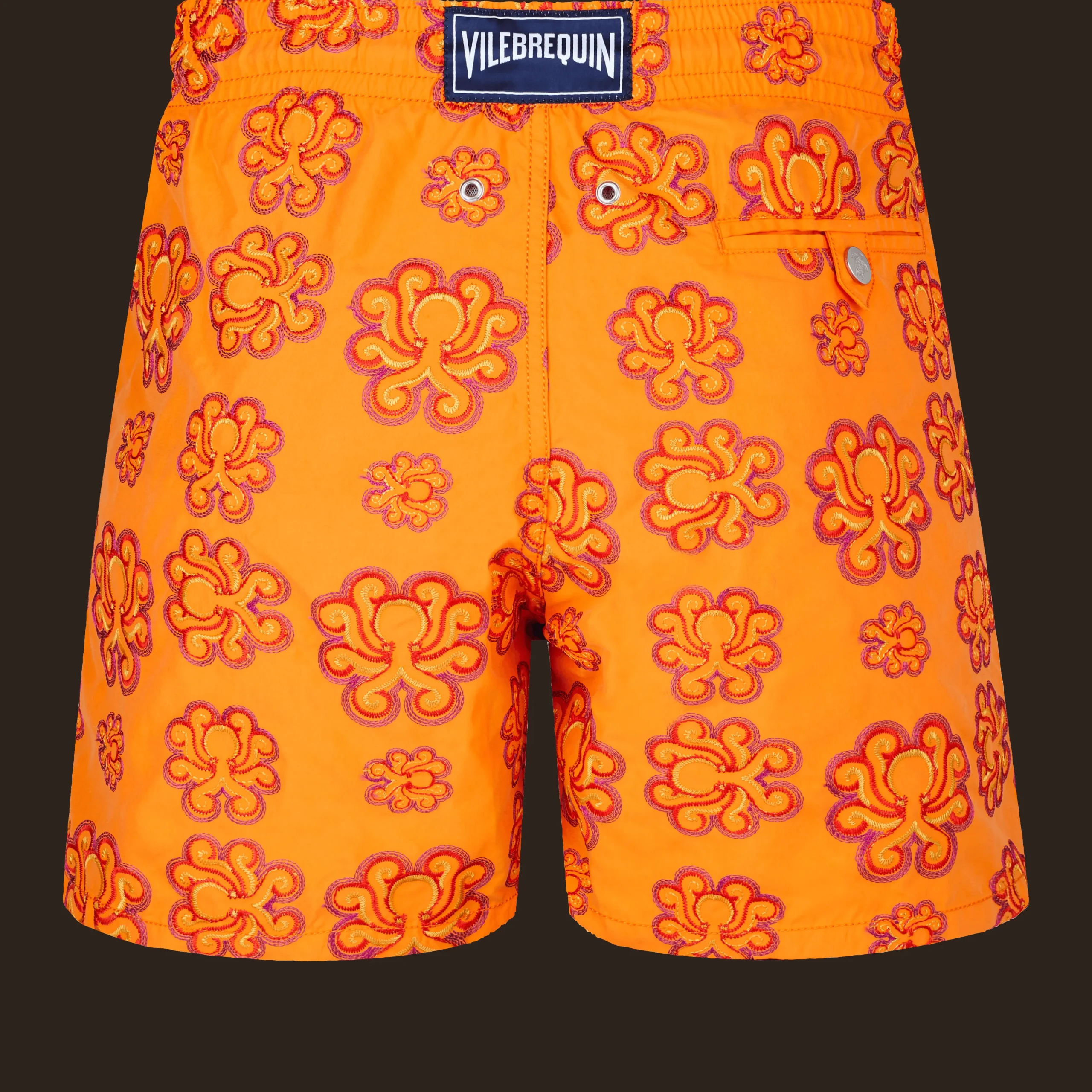 Vilebrequin Men Swim Trunks Embroidered Poulpes Neon - Limited Edition*Men The Embroidered