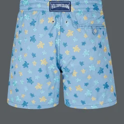 Vilebrequin Men Swim Trunks Embroidered Micro Ronde Des Tortues Rainbow - Limited Edition*Men The Embroidered