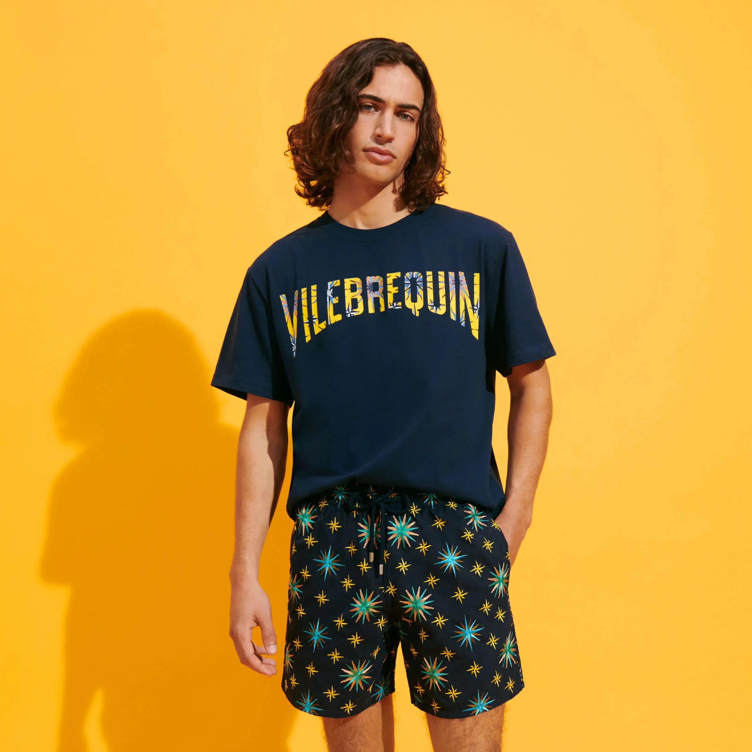 Vilebrequin Men Swim Trunks Embroidered Sud - Limited Edition*Men The Embroidered