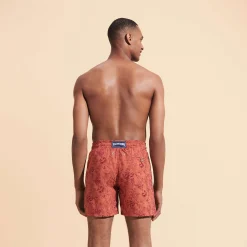 Vilebrequin Men Swim Trunks Embroidered Marche Provencal - Limited Edition*Men The Embroidered