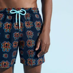 Vilebrequin Men Swim Trunks Embroidered Poulpes Neon - Limited Edition*Men The Embroidered