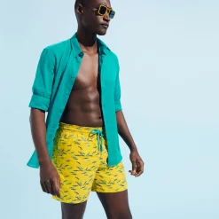 Vilebrequin Men Swim Trunks Embroidered Gulf Stream - Limited Edition*Men The Embroidered