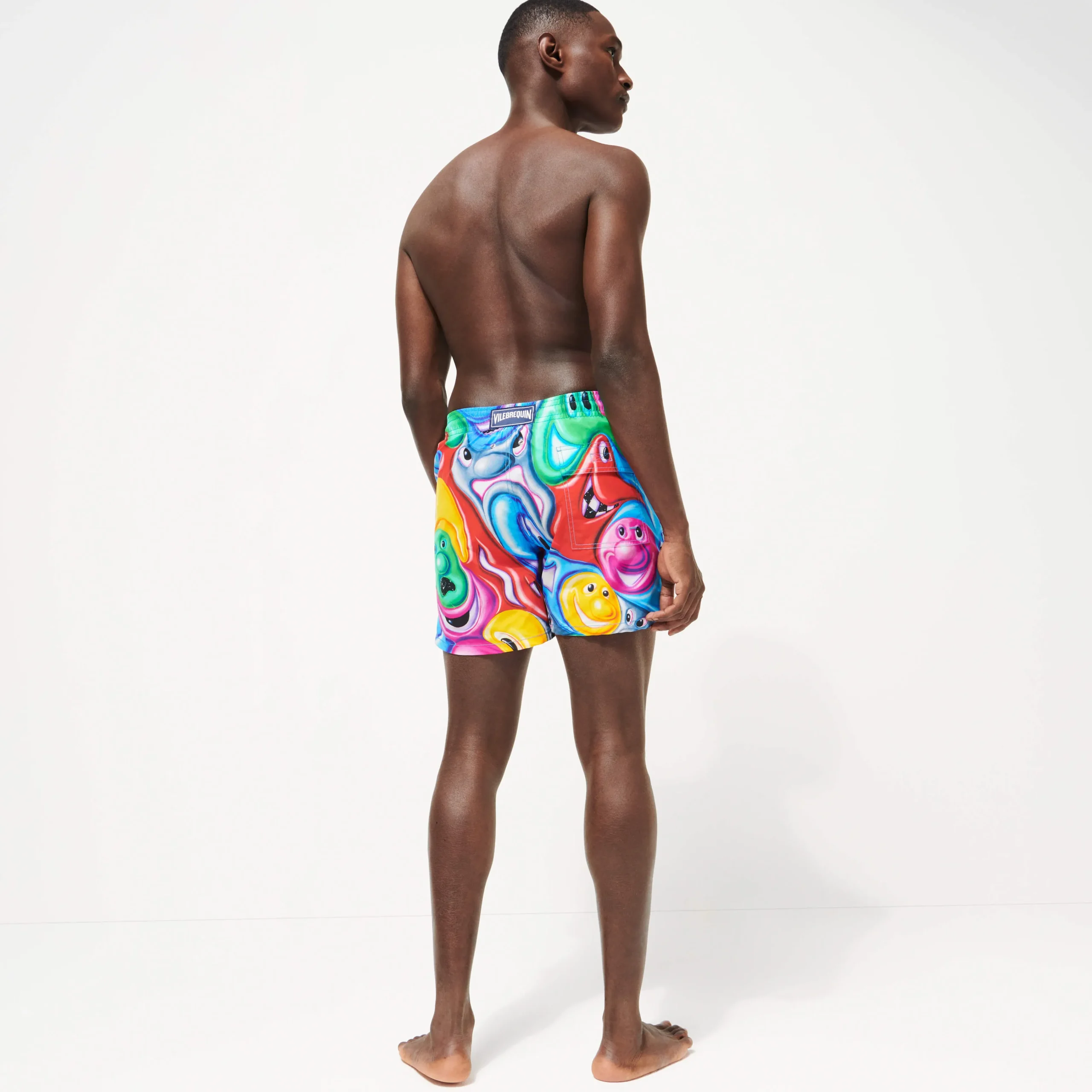 Vilebrequin Men Swim Trunks Faces In Places - X Kenny Scharf*Men The Iconic