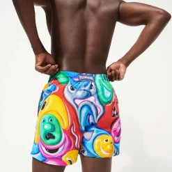 Vilebrequin Men Swim Trunks Faces In Places - X Kenny Scharf*Men The Iconic