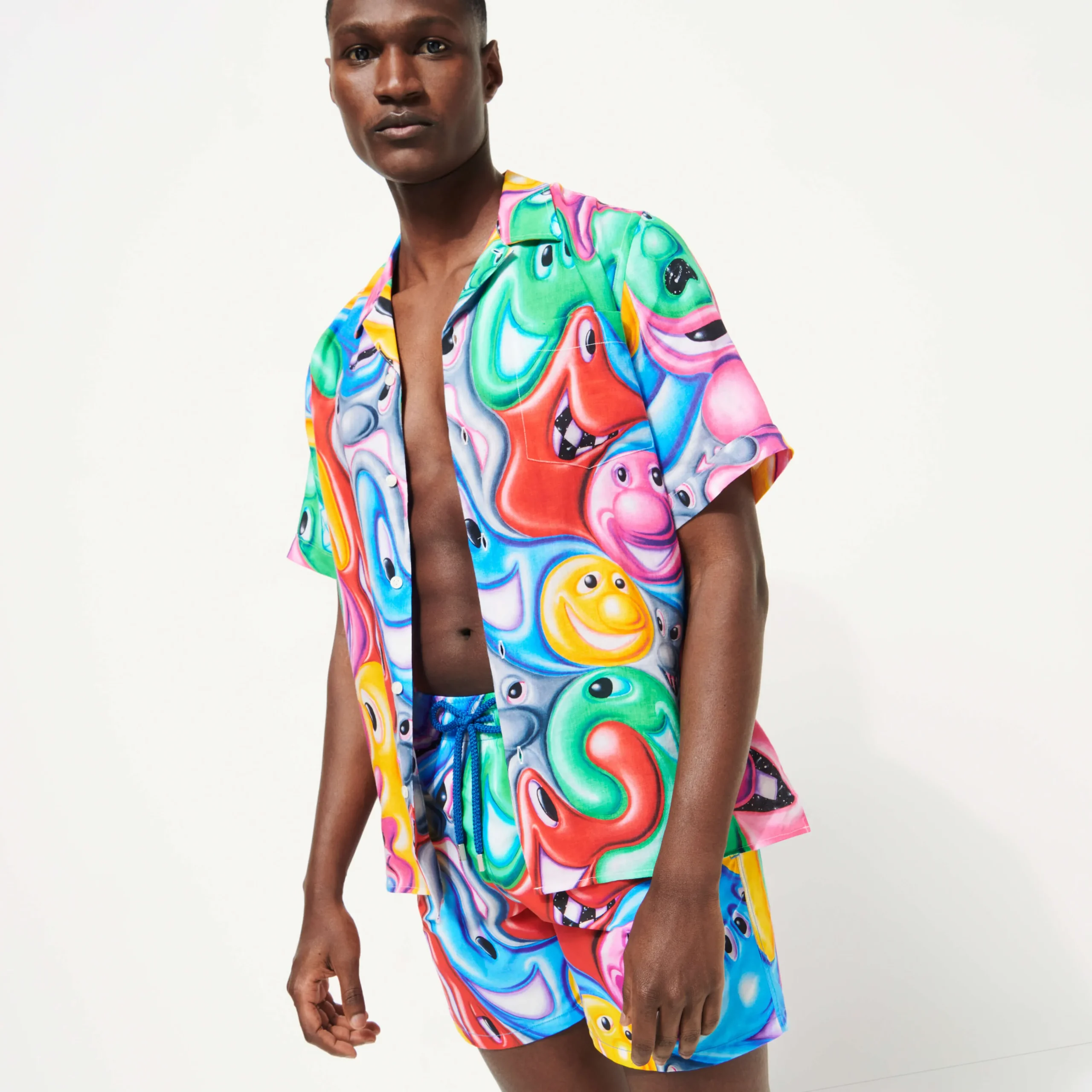 Vilebrequin Men Swim Trunks Faces In Places - X Kenny Scharf*Men The Iconic