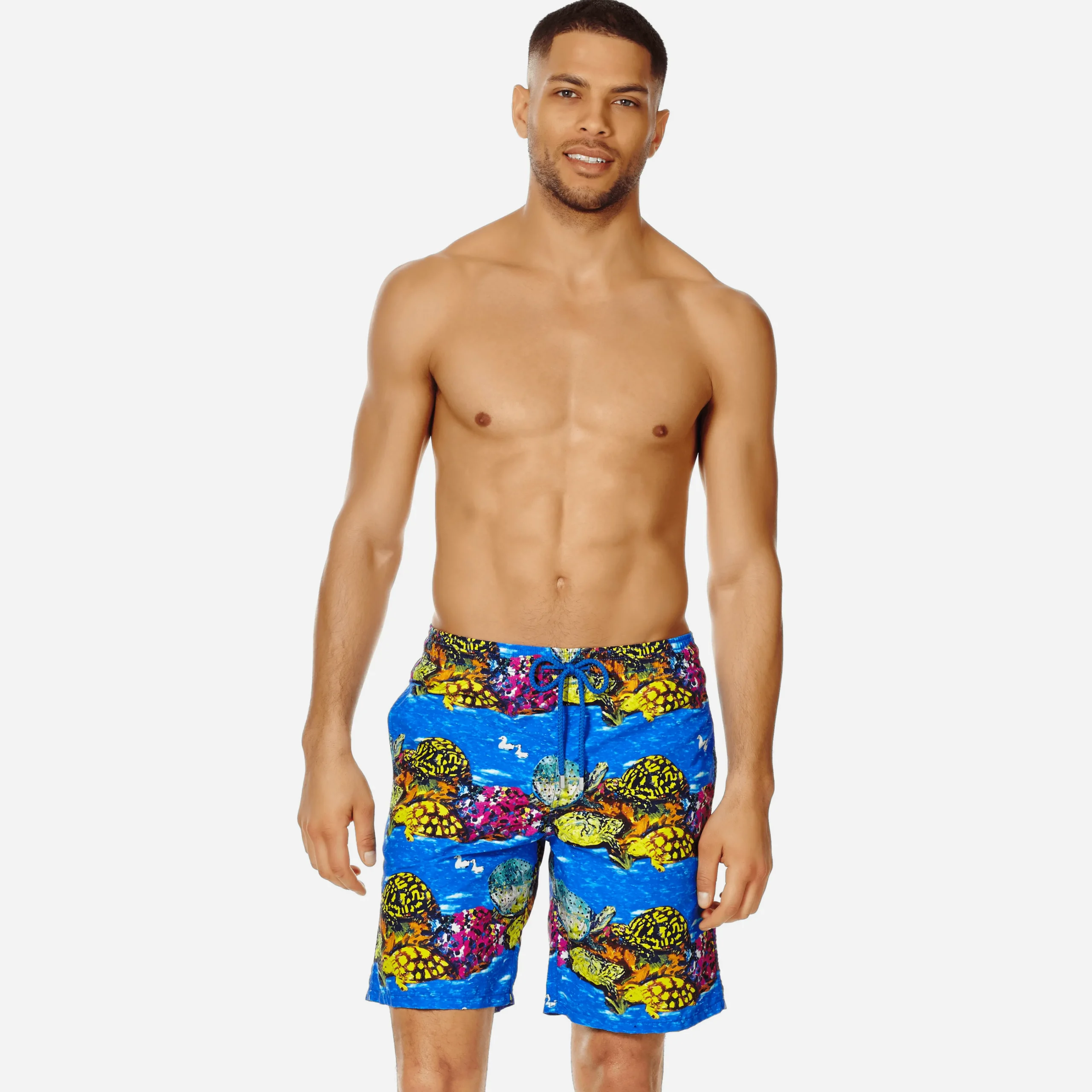 Vilebrequin Men Swim Trunks Long X Hunt Slonem*Men The Long