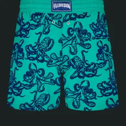 Vilebrequin Men Swim Trunks Poulpes Flocked*Men The Iconic