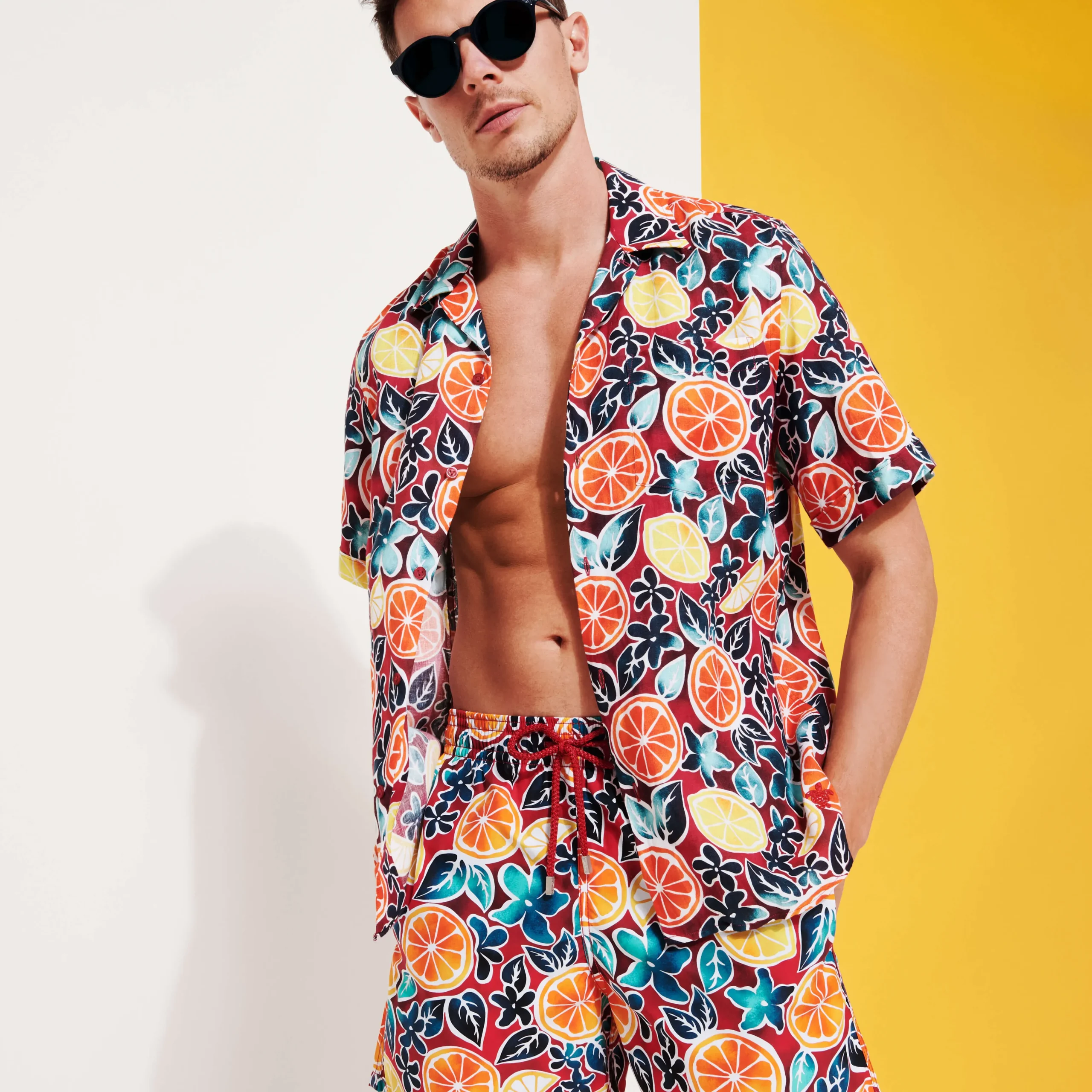 Vilebrequin Men Swim Trunks Presse Citron*Men The Iconic