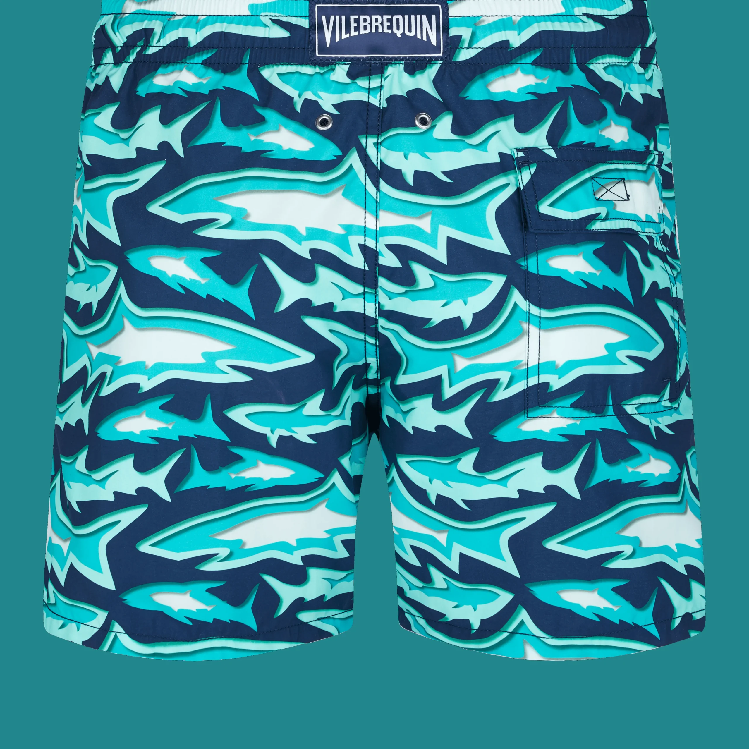 Vilebrequin Men Swim Trunks Requins 3D*Men The Iconic