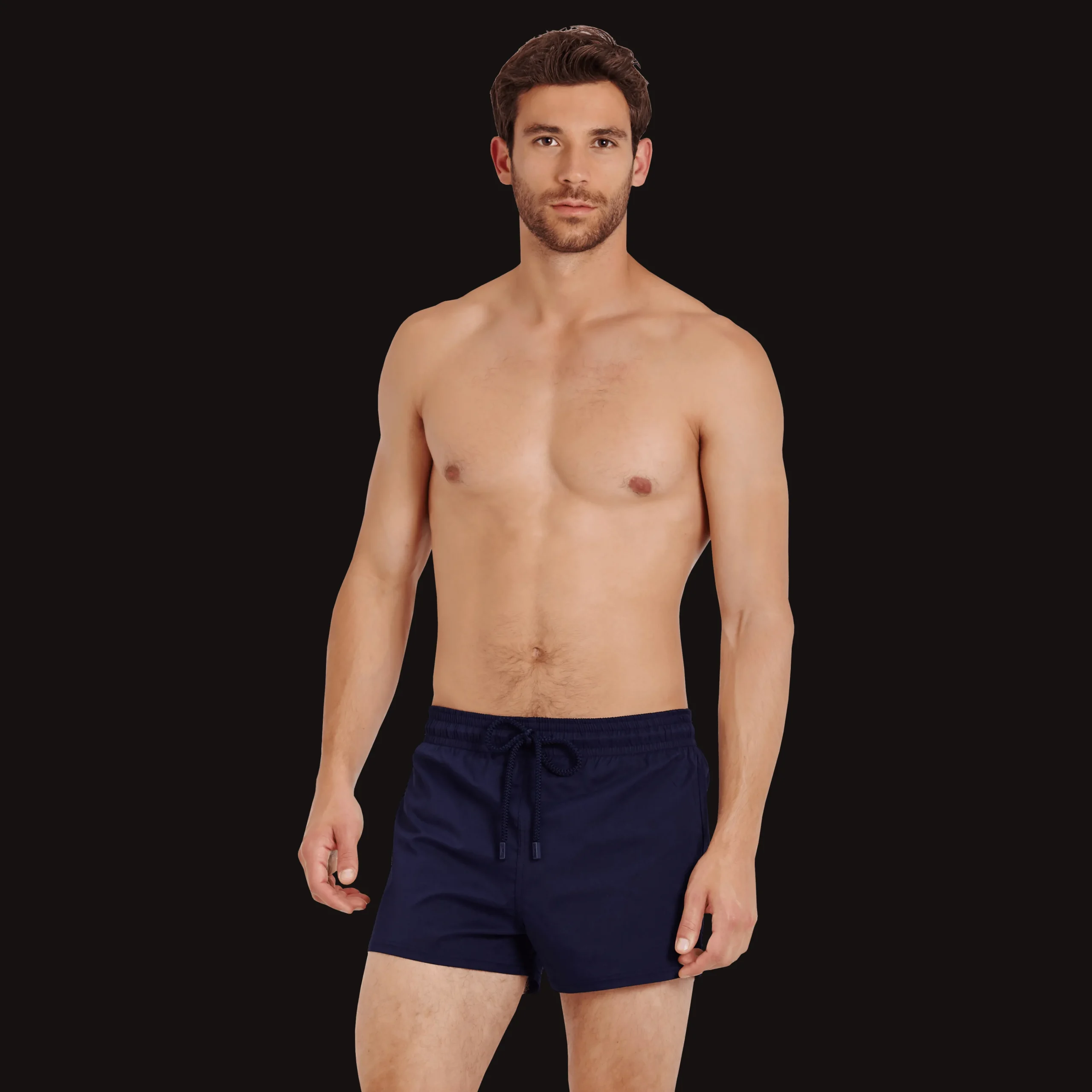 Vilebrequin Men Swim Trunks Short And Fitted Stretch Solid*Men The Short