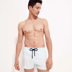 Vilebrequin Men Swim Trunks Short And Fitted Stretch Solid*Men The Short