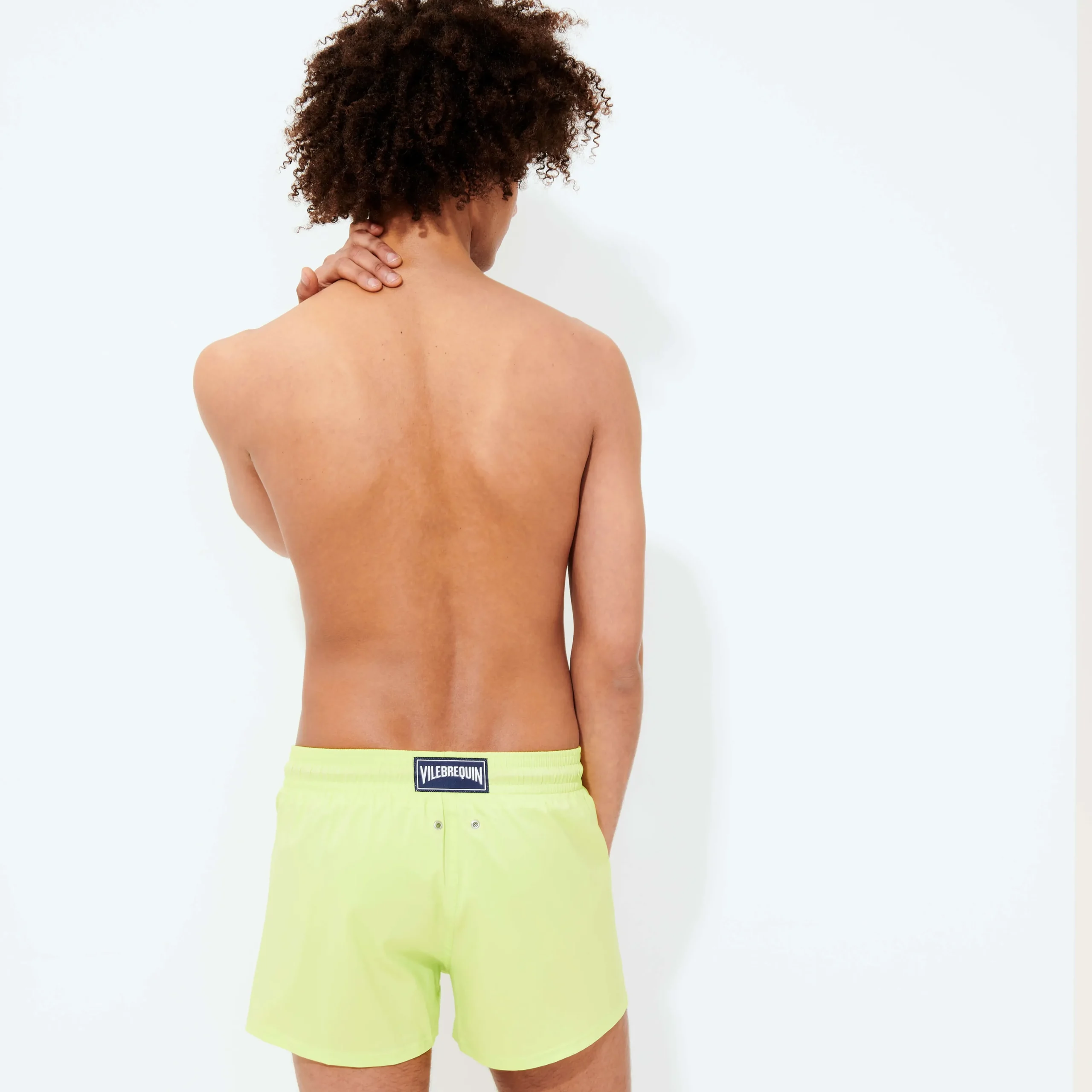 Vilebrequin Men Swim Trunks Short And Fitted Stretch Solid*Men The Short