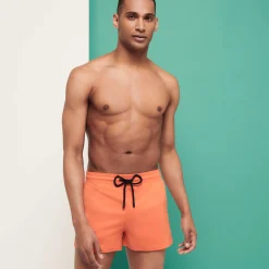 Vilebrequin Men Swim Trunks Short And Fitted Stretch Solid*Men The Short