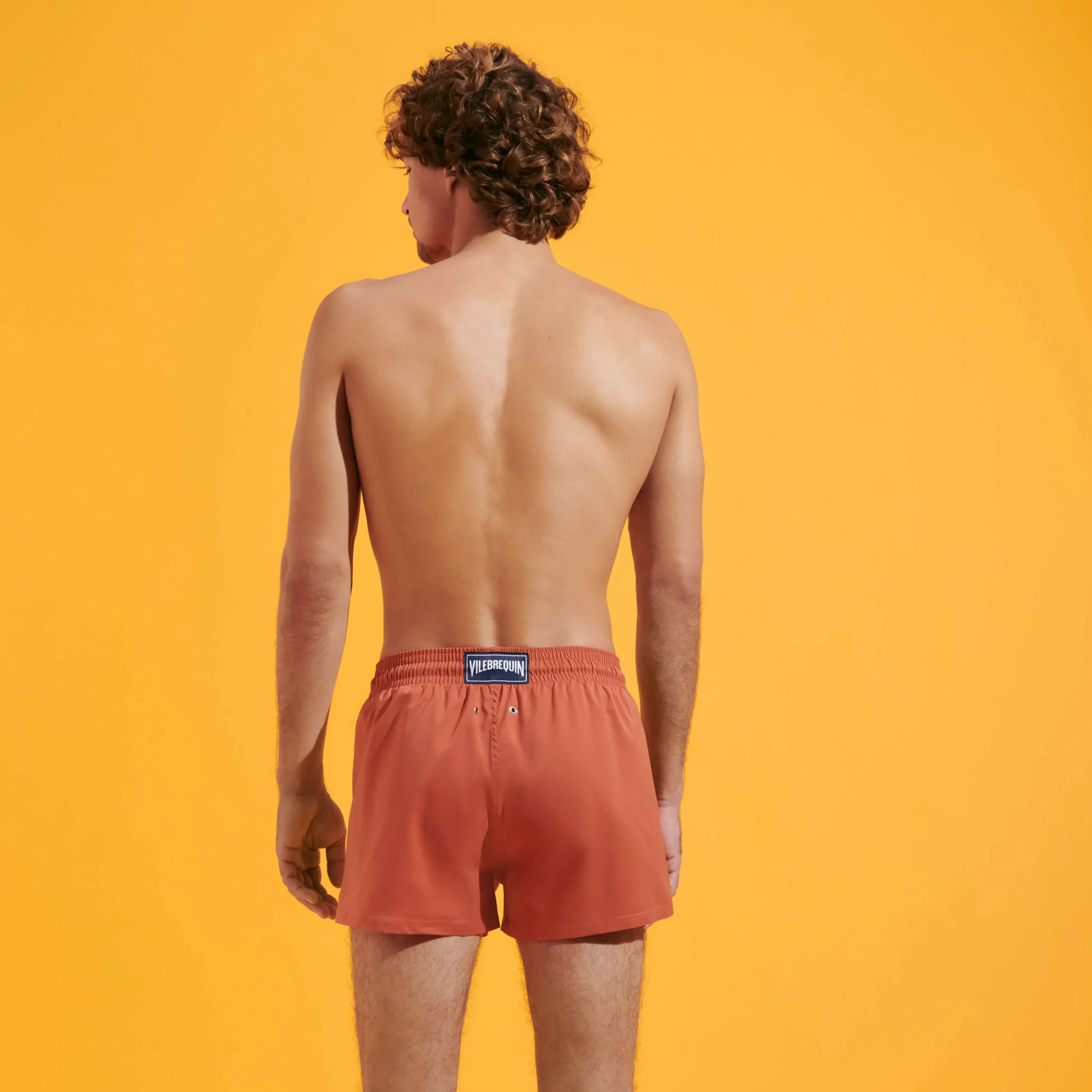 Vilebrequin Men Swim Trunks Short And Fitted Stretch Solid*Men The Short