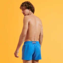 Vilebrequin Men Swim Trunks Short And Fitted Stretch Solid*Men The Short