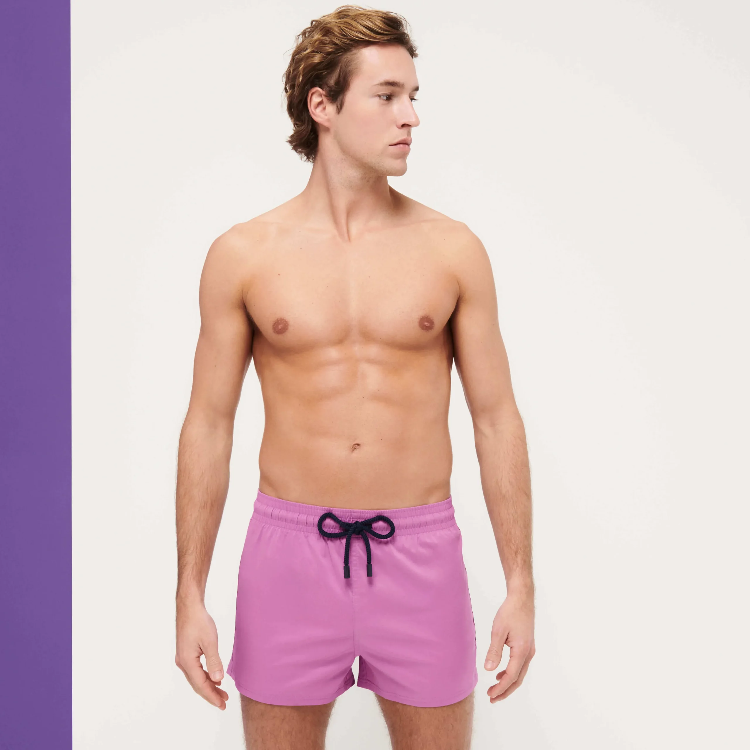 Vilebrequin Men Swim Trunks Short And Fitted Stretch Solid*Men The Short