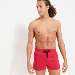 Vilebrequin Men Swim Trunks Short And Fitted Stretch Solid*Men The Short