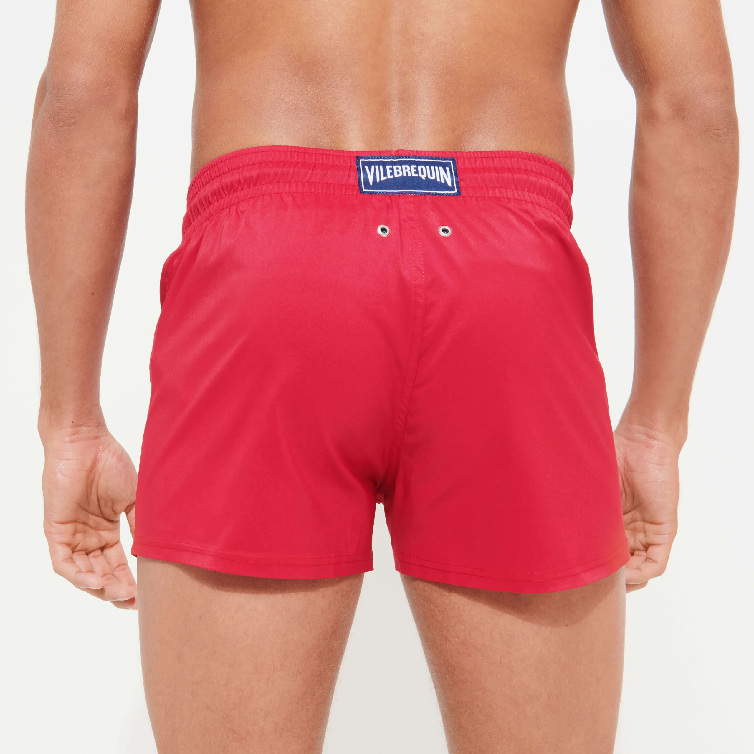 Vilebrequin Men Swim Trunks Short And Fitted Stretch Solid*Men The Short