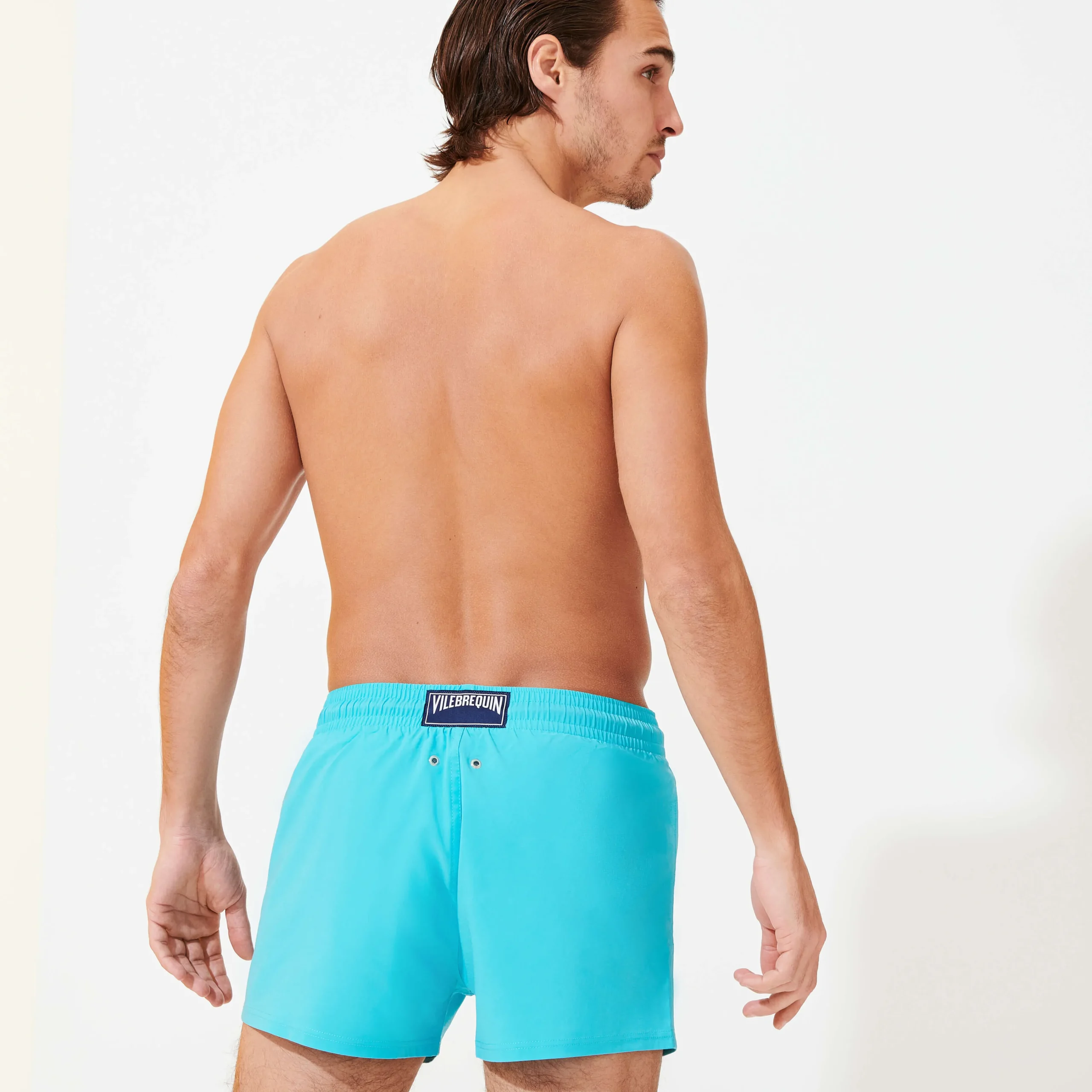Vilebrequin Men Swim Trunks Short And Fitted Stretch Solid*Men The Short
