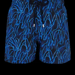 Vilebrequin Men Swim Trunks Stretch Gershwin X Hunt Slonem - Usa Exclusive Print*Men The Stretch Fabric