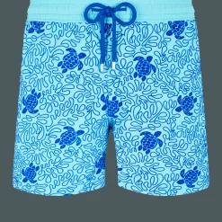 Vilebrequin Men Swim Trunks Turtles Splash Flocked*Men The Iconic