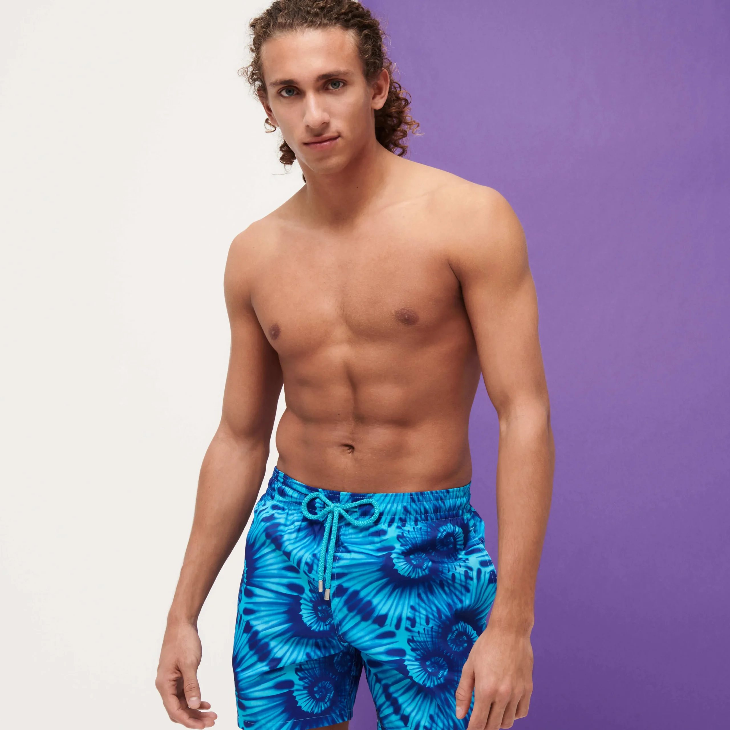 Vilebrequin Men Swim Trunks Ultra-Light And Packable Nautilius Tie & Dye*Men The Light Fabric